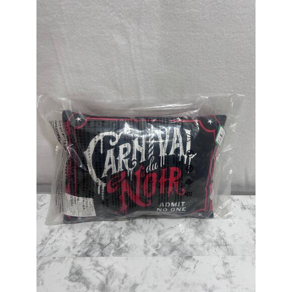Killstar SIDESHOW Cushion Statement Pillow Carnival du Noir Admit No One Blk NWT - Picture 6 of 6